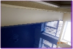 Натяжные потолки как элементы дизайна фото 25 два уровня в необычном исполнении вид слева