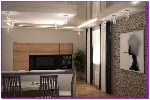 Дизайн проект, интерьер квартиры фото, кухня