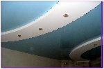 Натяжные потолки как элементы дизайна фото 1 двухуровневые с островами гкл