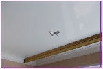 Эстетичный метод ремонта натяжного потолка наклеим бабочку