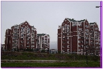 Отделка фасада многоэтажных домов Изосайдингом, с применением декоративных элементов из Изосайдинга микрорайон