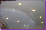Двухуровневый натяжной потолок в ванной фото вид 2 слева 16 градусов